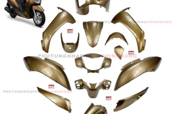 Bộ dàn áo Lead 125 2013 2014 màu Vàng Đồng bản Tiêu Chuẩn (14 món), Dàn vỏ nhựa màu Lead 125 K12 2015 2016