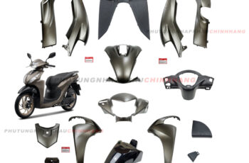 Bộ dàn áo Vision 110 2025 màu Nâu Đen, Vàng Cát bản Đặc Biệt chính hãng, Bộ vỏ nhựa màu Vision K2C 2021 2022 2023 2024