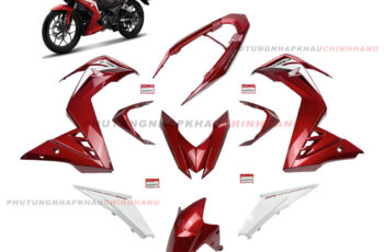 Bộ dàn áo Winner 150 V1 2018 màu Đỏ Đen Trắng (9 món) chính hãng, Dàn vỏ nhựa màu Winner V1 K56 2016 2017