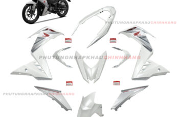 Bộ dàn áo Winner 150 V1 2016 màu Trắng Đen (9 món) chính hãng, Dàn vỏ nhựa màu Winner V1 K56 2017 2018