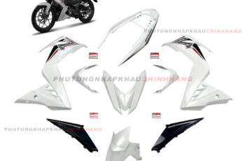 Bộ dàn áo Winner 150 V1 2018 màu Trắng Đen (9 món) chính hãng, Dàn vỏ nhựa màu Winner V1 K56 2016 2017