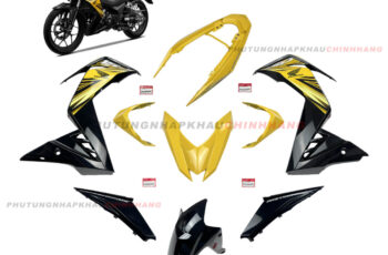 Bộ dàn áo Winner 150 V1 2017 màu Vàng Đen (9 món) chính hãng, Dàn vỏ nhựa màu Winner V1 K56 2016 2018