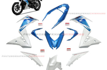 Bộ dàn áo Winner 150 V1 2017 màu Xanh Trắng (9 món) chính hãng, Dàn vỏ nhựa màu Winner V1 K56 2016 2018