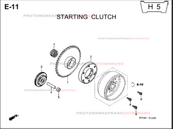 E11 – LY HỢP KHỞI ĐỘNG – HONDA FUTURE II NEO X 125