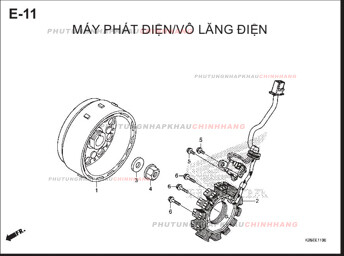 E11 – MÁY PHÁT – HONDA MSX 125 (K26R)