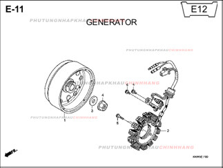 E11 – MÁY PHÁT – HONDA WAVE S RS RSX 110 (KWW)