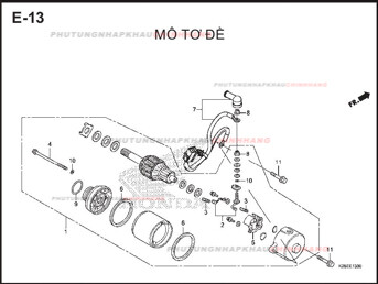 E13 – MÔ TƠ ĐỀ – HONDA MSX 125 (K26R)