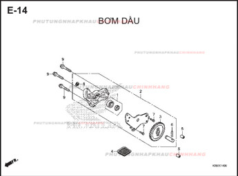 E14 – BƠM DẦU – HONDA MSX 125 (K26R)