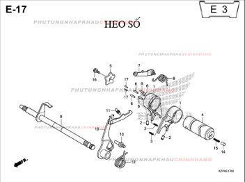 E17 – HEO SỐ – HONDA DREAM 110 (KZV)