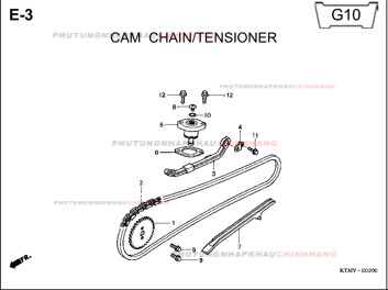 E3 – XÍCH CAM TĂNG CAM – HONDA FUTURE II NEO X 125