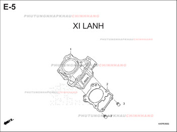 E5 – XY LANH – HONDA CBR 150R (K45R)