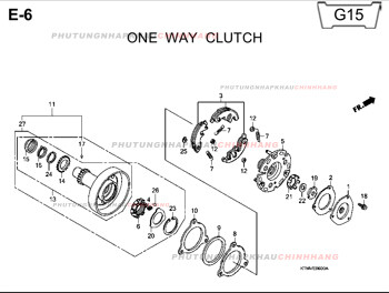 E6 – LY HỢP MỘT CHIỀU – HONDA FUTURE II NEO X 125