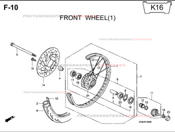 F10 – BÁNH TRƯỚC (1) – HONDA FUTURE II NEO X 125