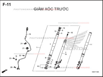 F11 – GIẢM XÓC TRƯỚC – HONDA MSX 125 (K26R)