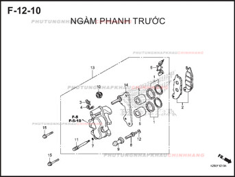 F12-10 – NGÀM PHANH TRƯỚC – HONDA MSX 125 (K26R)