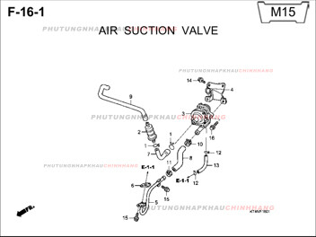 F16-1 – VAN HÚT KHÍ – HONDA FUTURE II NEO X 125