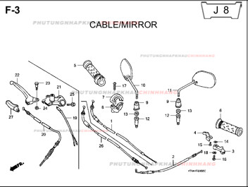 F3 – DÂY GƯƠNG – HONDA FUTURE II NEO X 125