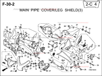 F30-2 – ỐP ỐNG CHÍNH (3) – HONDA FUTURE II NEO X 125