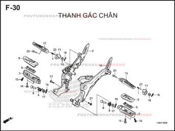F29 – BÀN ĐẠP – HONDA MSX 125 (K26R)