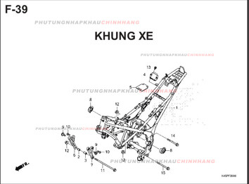F39 – KHUNG XE – HONDA CBR 150R (K45R)