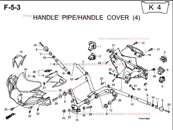 F5-3 – ỐP TAY LÁI (4) – HONDA FUTURE II NEO X 125