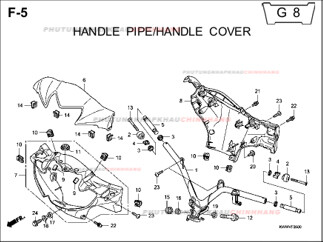 F5 – ỐP TAY LÁI – HONDA WAVE S RS RSX 110 (KWW)