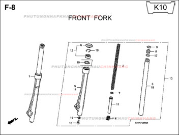 F8 – GIẢM XÓC TRƯỚC – HONDA FUTURE II NEO X 125
