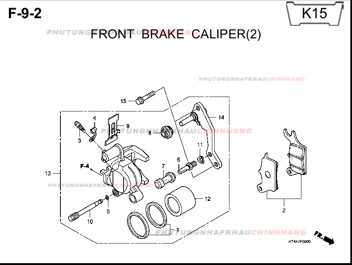 F9-2 – NGÀM PHANH TRƯỚC (2) – HONDA FUTURE II NEO X 125