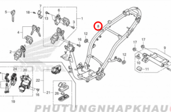 Khung xe Vision 110 2015 – 2019, Sườn xe Vision K44