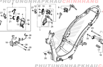 Khung xe Vision 110 2021 – 2025, Sườn xe Vision K2C