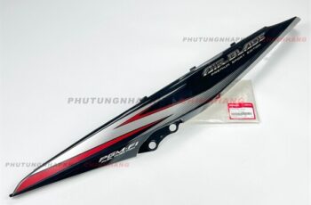Ốp sườn Dưới Air Blade 110 2012 màu Đen Bóng bên Trái tem Đen Đỏ, Bụng sau Ốp thân dưới AB 110 Đầu Bò 2011