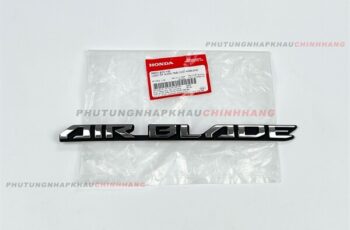 Tem ốp sườn Trái Air Blade 110 2011 2012, AB Đầu Bò, Logo Tem chữ nổi Air Blade 110 Béo