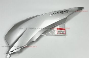 Ốp sườn sau Vision K44 2015-2020 màu Bạc bên Trái tem Xi Crom, Ốp thân Bụng sau Vision 110 2016 2017 2018 2019