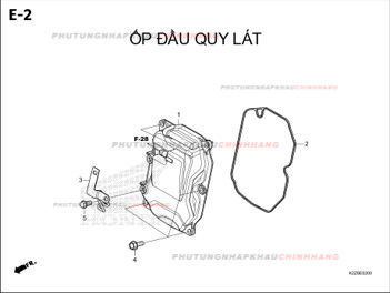 E2 – ỐP ĐẦU QUY LÁT – HONDA AIR BLADE 125-160 (K3AT-K2ZT)