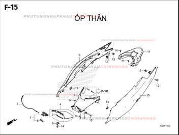 F15 – ỐP THÂN – HONDA AIR BLADE 125-160 (K3AT-K2ZT)