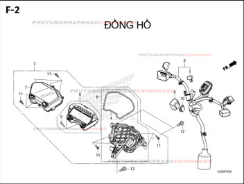 F2 – ĐỒNG HỒ – HONDA AIR BLADE 125-160 (K3AT-K2ZT)