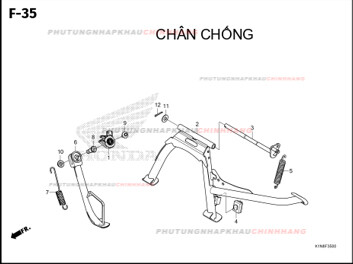 F35 – CHÂN CHỐNG – HONDA SH MODE 125 (K1N)