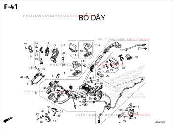 F41 – BÓ DÂY – HONDA AIR BLADE 125-160 (K3AT-K2ZT)