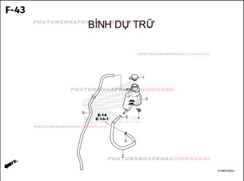 F43 – BÌNH DỰ TRỮ – HONDA SH MODE 125 (K1N)