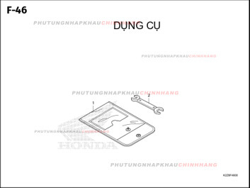 F46 – DỤNG CỤ – HONDA AIR BLADE 125-160 (K3AT-K2ZT)