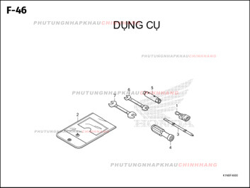 F46 – DỤNG CỤ – HONDA SH MODE 125 (K1N)