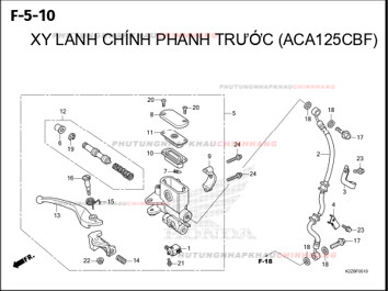 F5-10 – XY LANH CHÍNH PHANH TRƯỚC (CBS) – HONDA AIR BLADE 125-160 (K3AT-K2ZT)