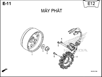 E11 – MÁY PHÁT – HONDA WAVE RSX 110 (K07)