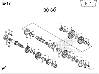 E17 – BỘ SỐ – HONDA WAVE RSX 110 (K07)