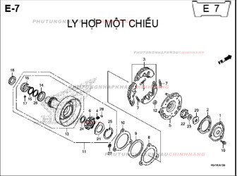 E7 – LY HỢP MỘT CHIỀU – HONDA WAVE RSX 110 (K07)