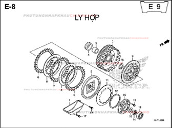 E8 – LY HỢP – HONDA WAVE RSX 110 (K07)