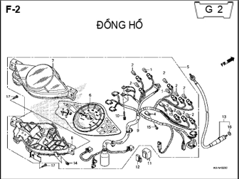 F2 – ĐỒNG HỒ – HONDA WAVE RSX 110 (K07)