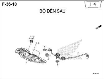 F36-10 – BỘ ĐÈN SAU – HONDA WAVE RSX 110 (K07)