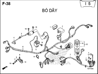 F38 – BÓ DÂY – HONDA WAVE RSX 110 (K07)