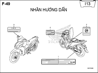 F49 – NHÃN HƯỚNG DẪN – HONDA WAVE RSX 110 (K07)